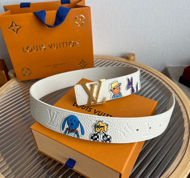 루이비통 2021ss 셰이프 퍼펫 리버서블 벨트 4cm(2color)