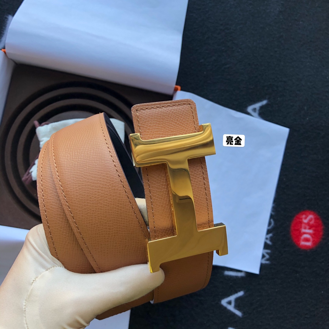 H. 골드 H버클 벨트 3.8cm 3컬러