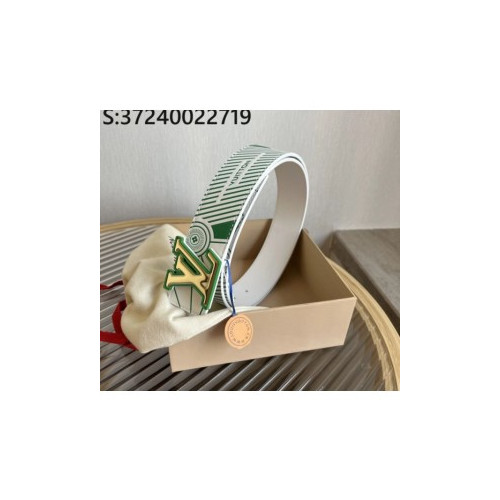 L. 가죽 LV 4cm 엠보 양면 벨트 2컬러