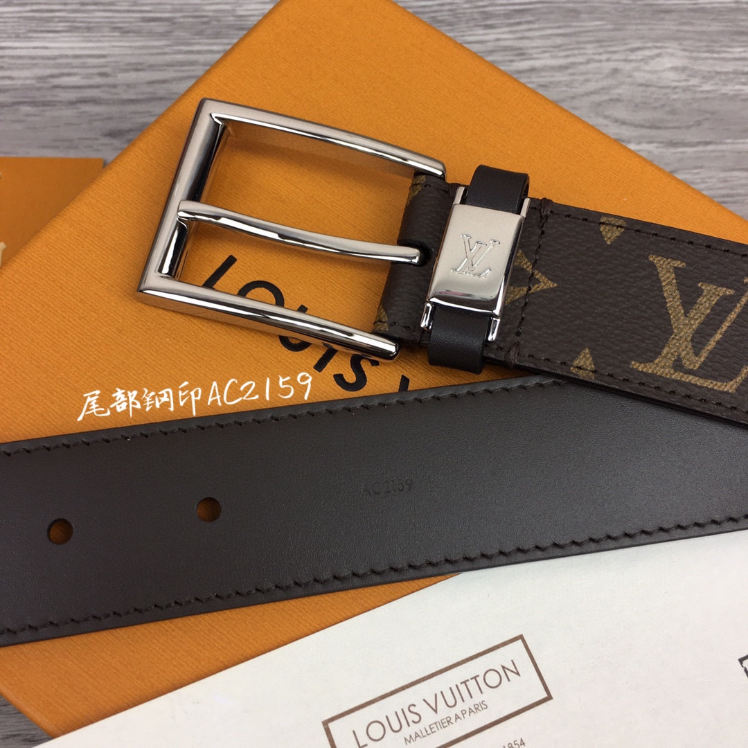 L. 남성용 모노그램 LV 3.5cm 벨트 2컬러