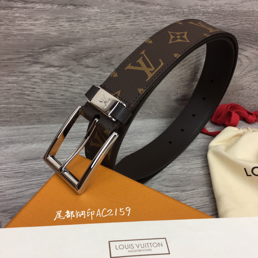 L. 남성용 모노그램 LV 3.5cm 벨트 2컬러