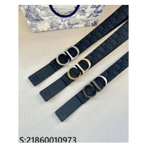 D. 검정 오블리크 CD버클 3.5cm 벨트 3컬러