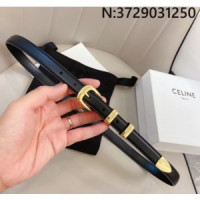 CE. 여성용 가죽 1.8cm 블랙 벨트 2컬러