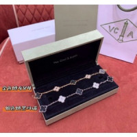 반클리프 클로버 팔찌 (순은 도금 18k) 2컬러 19.5cm