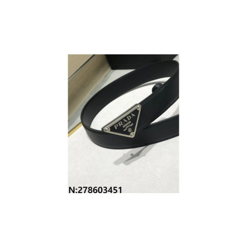 프라다 세모 모노그램 벨트 3.5cm