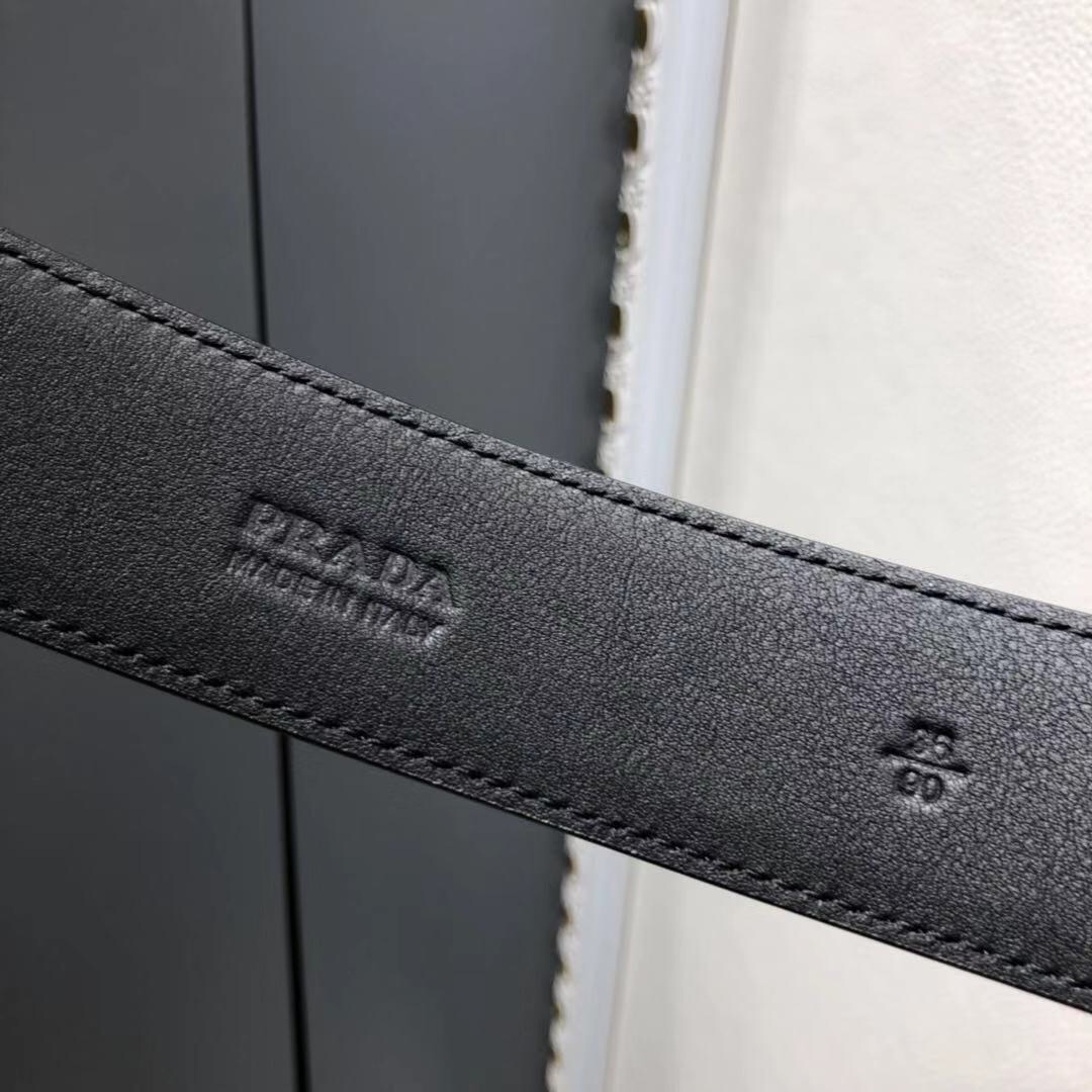 프라다 사피아노 벨트 2CM188 053 F0216 3.4cm 네이비