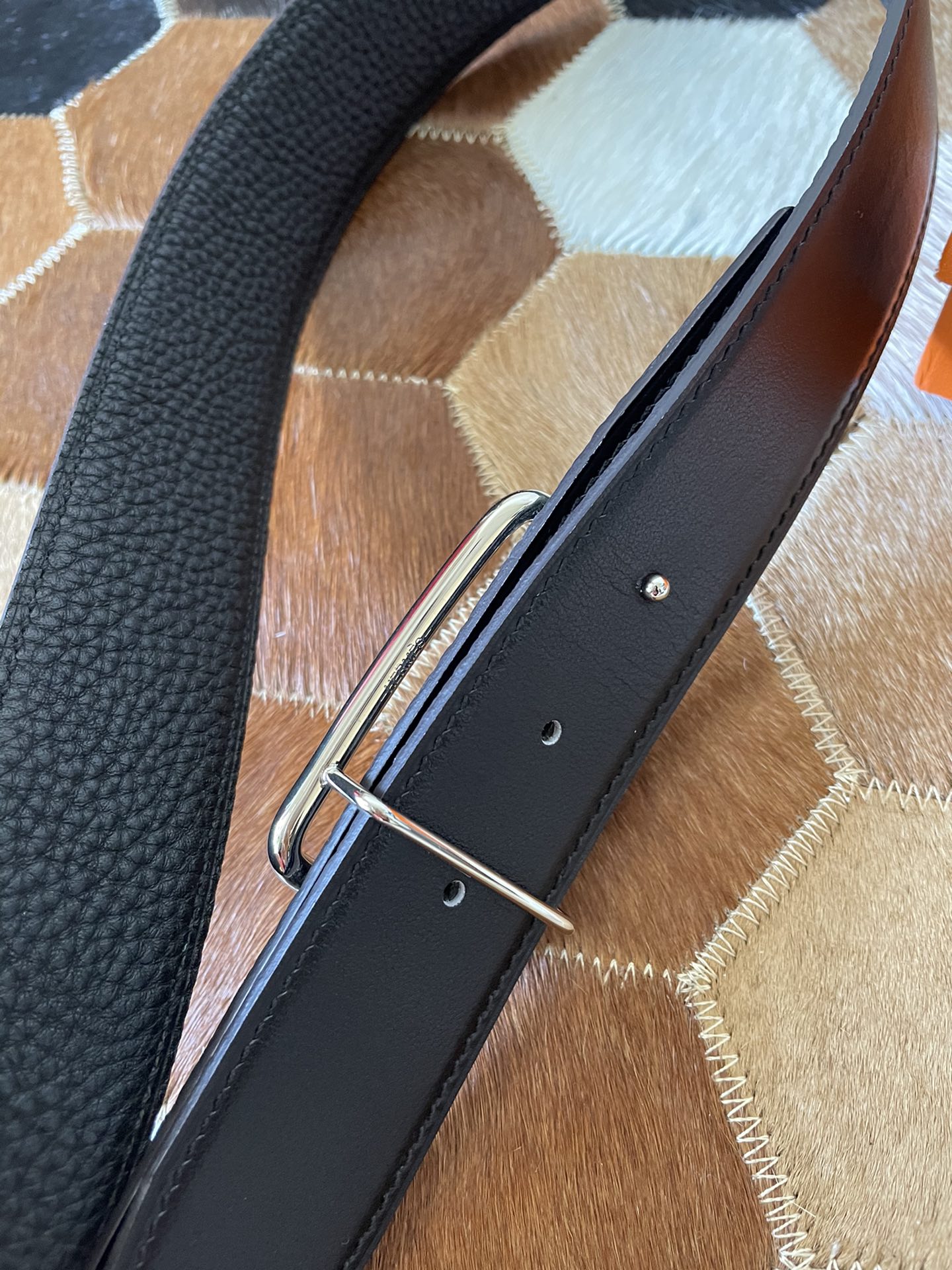 에르메스 리치 무늬 리버시블 벨트 3.8cm 4컬러