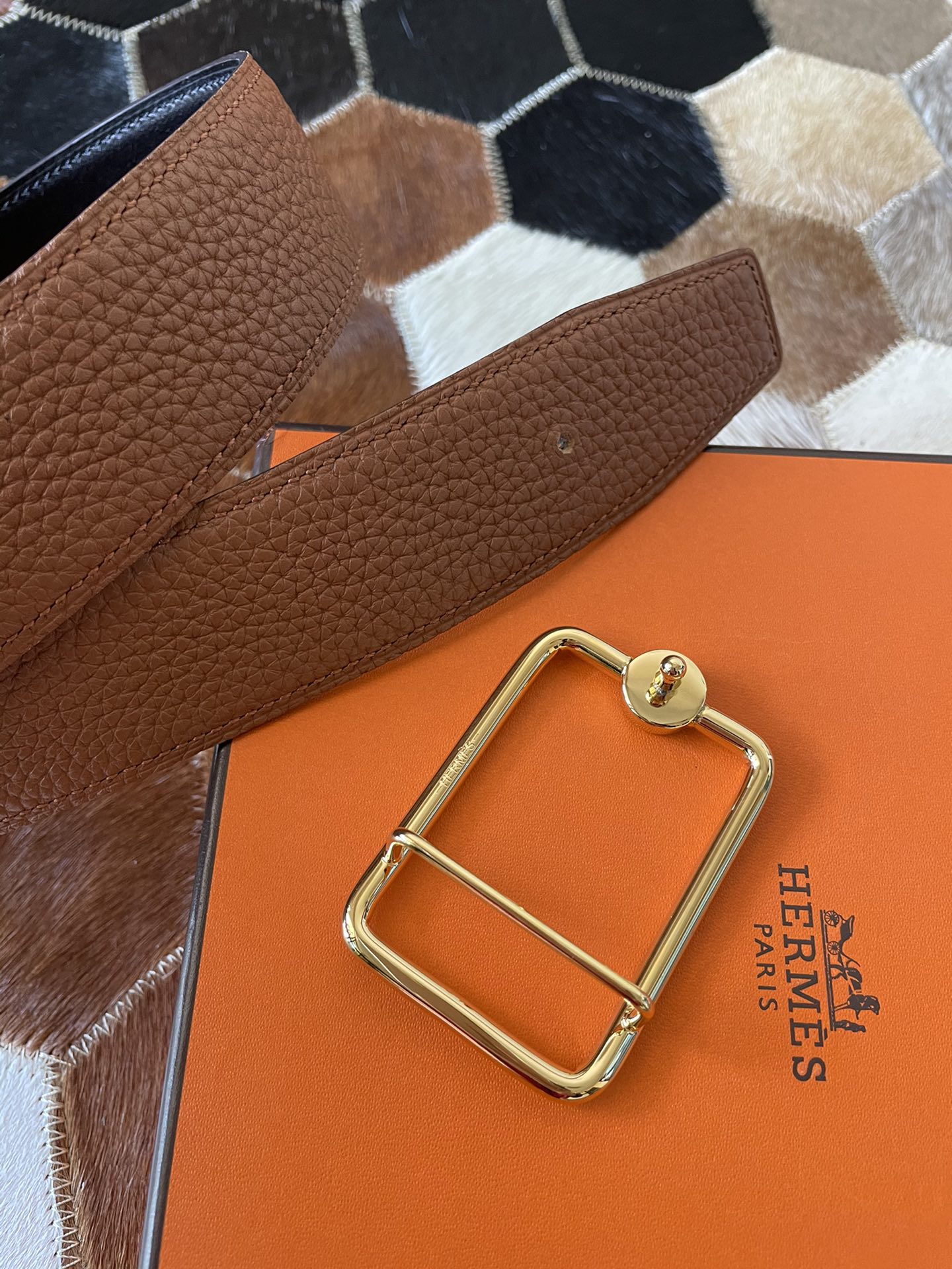 에르메스 리치 무늬 리버시블 벨트 3.8cm 4컬러