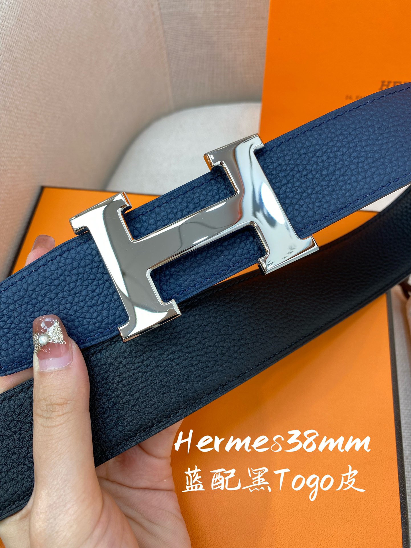 에르메스 레더 콘스탄스 리버시블 벨트 4컬러 3.8cm