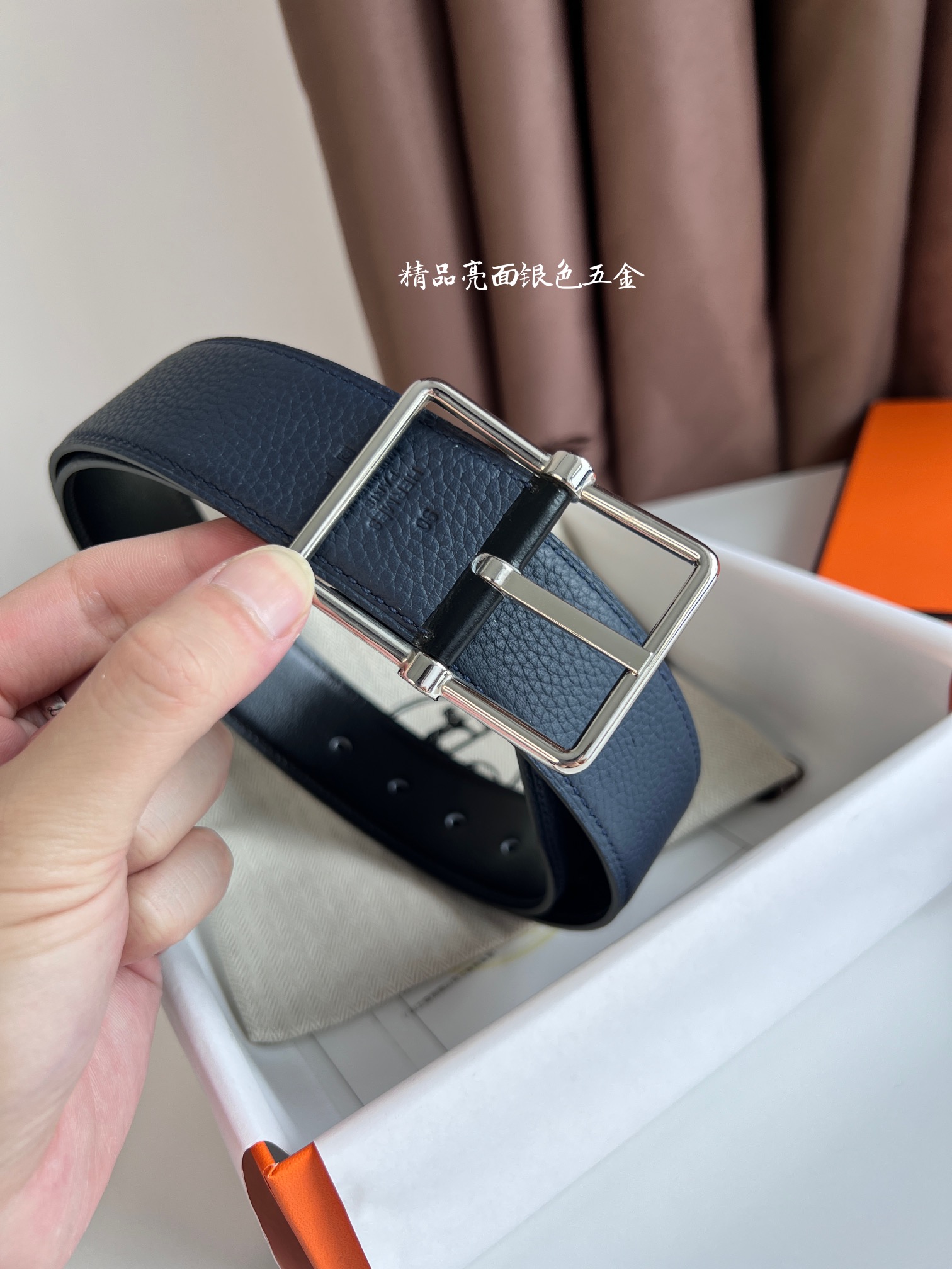 에르메스 SADDLE 3.8cm REVERSIBLE 벨트 2컬러