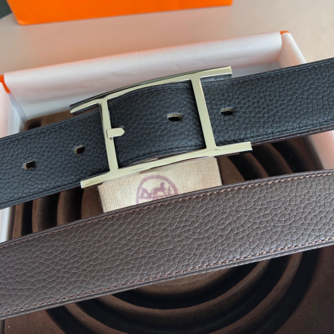 에르메스 Quentin 양면 벨트 32cm 2컬러