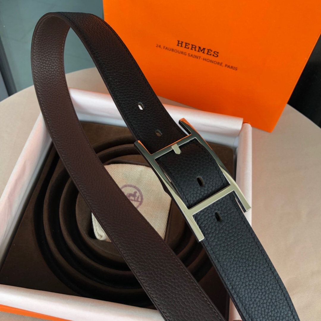 에르메스 Quentin 양면 벨트 32cm 2컬러
