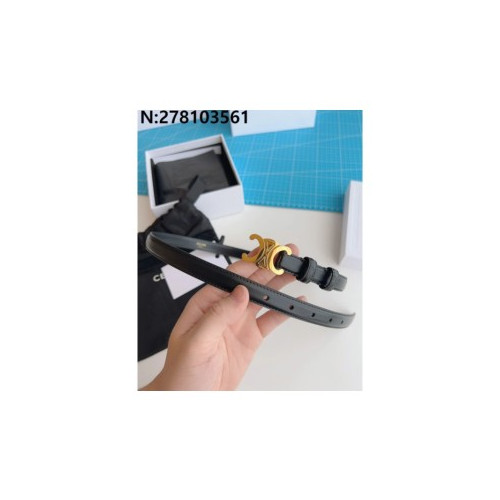 셀린느 골드 트리오페 버클 벨트 1.8cm