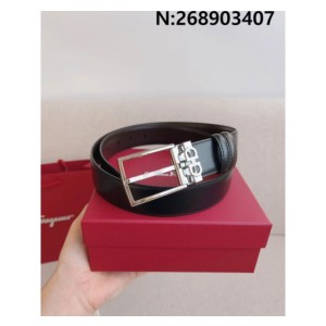 살바토레페라가모 모노그램 스퀘어버클 벨트 2컬러 3.5cm
