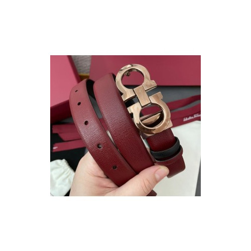 살바토레페라가모 Gancini 레더 벨트 2.5cm 2컬러