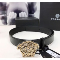 베르사체 Medusa 금장 벨트 4.0cm