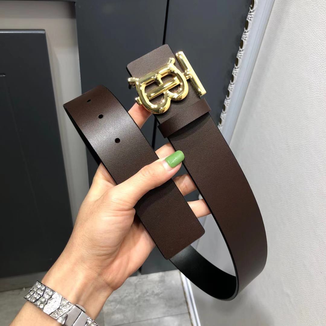 버*리 TB버클 리버시블 벨트 2컬러 4.0cm