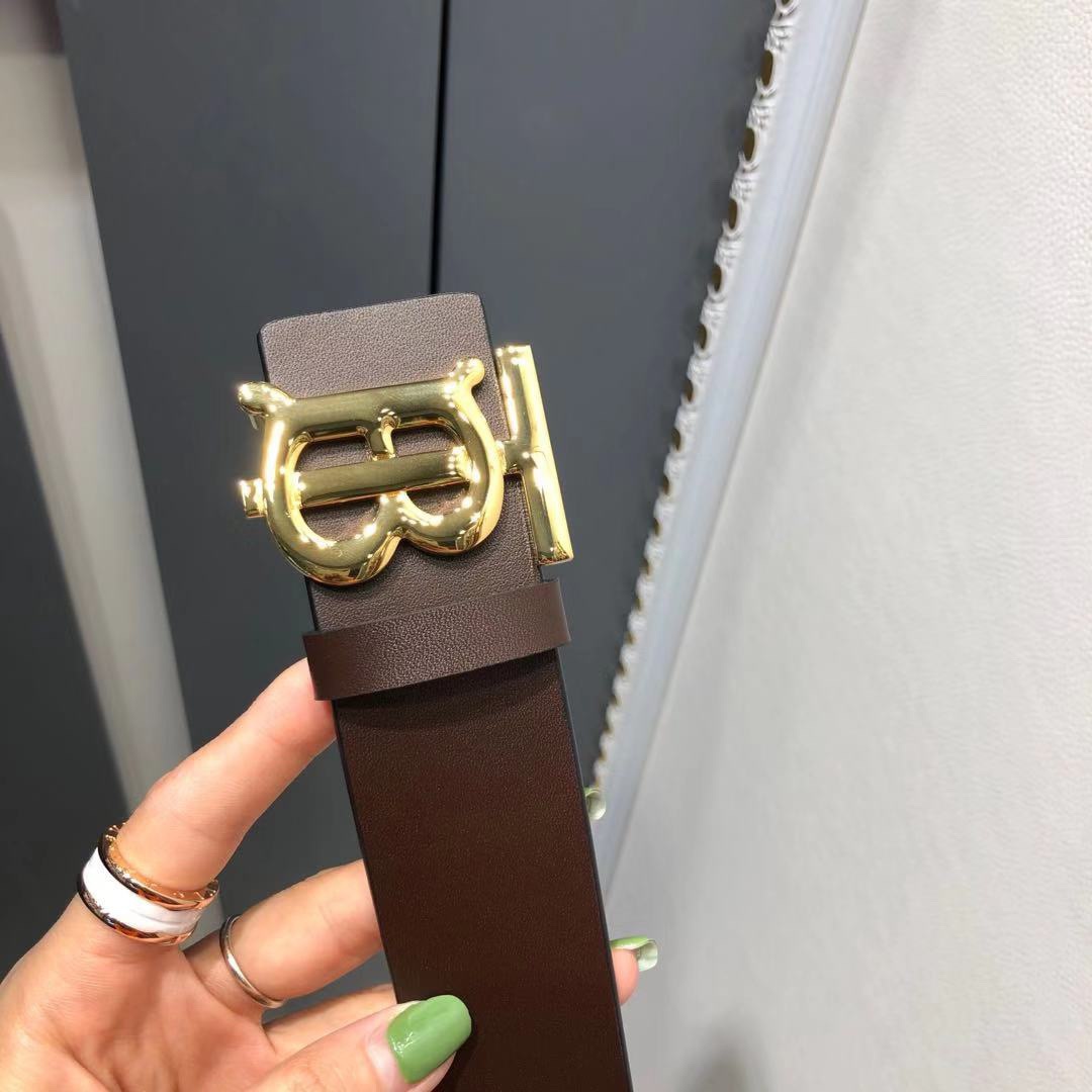 버*리 TB버클 리버시블 벨트 2컬러 4.0cm