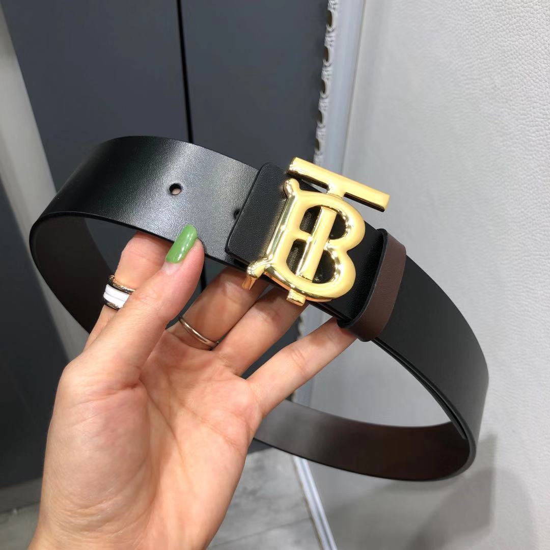 버*리 TB버클 리버시블 벨트 2컬러 4.0cm