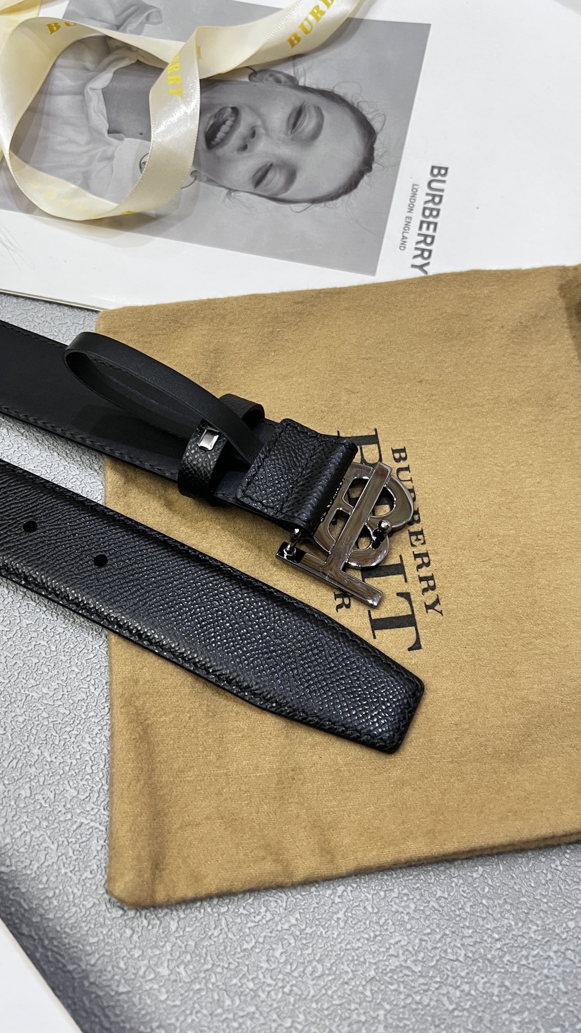 버*리 TB 버클 벨트 3종 3.5cm