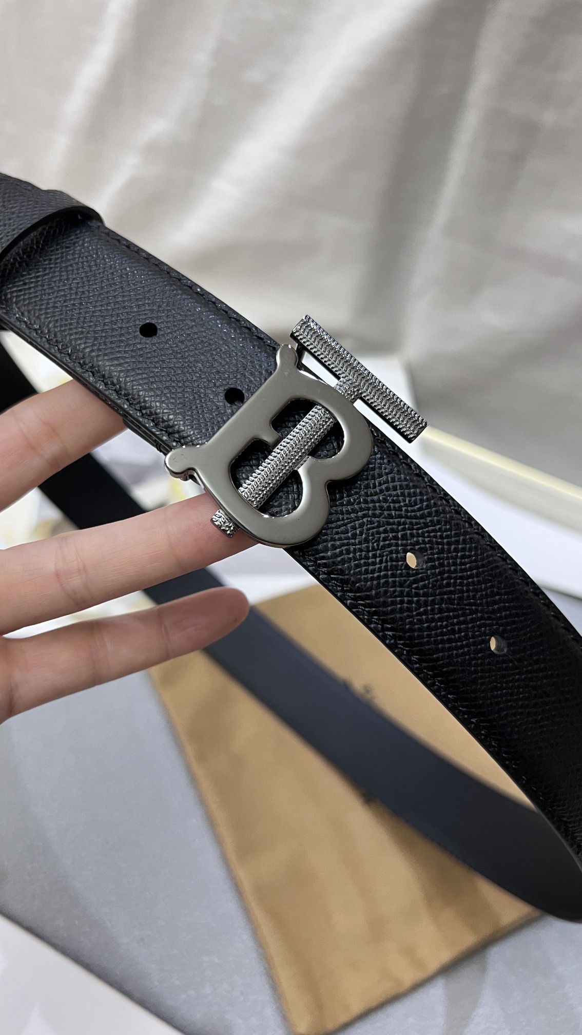 버*리 TB 버클 벨트 3종 3.5cm