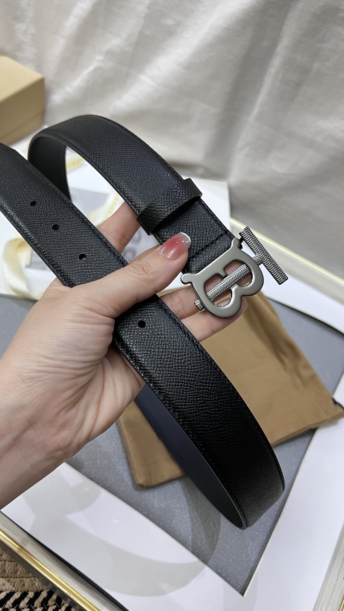 버*리 TB 버클 벨트 3종 3.5cm