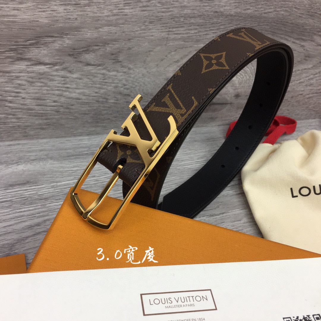 루이비통 점보 LV로고 3cm 벨트 2컬러