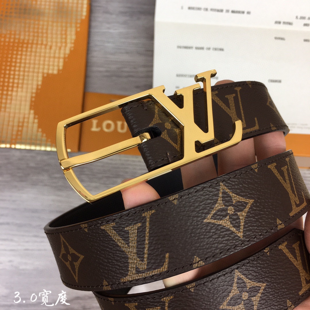 루이비통 점보 LV로고 3cm 벨트 2컬러