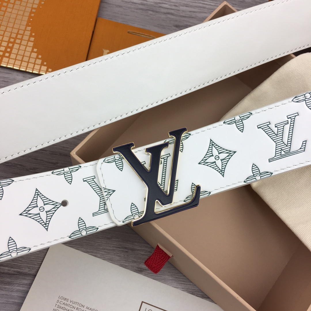 루이비통 삼색 LV 이니셜 모노그램 벨트 4cm 2컬러