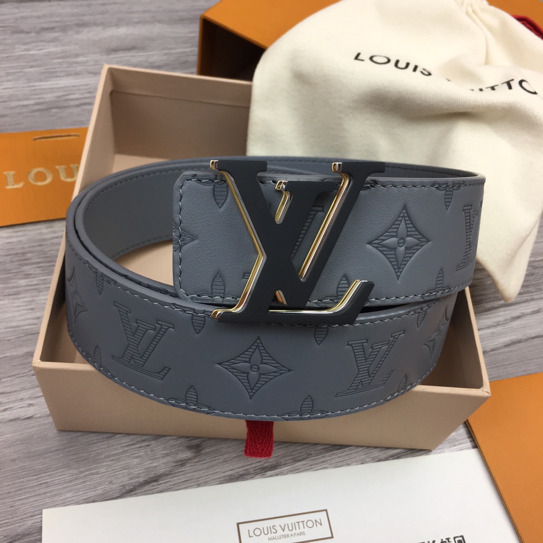 루이비통 삼색 LV 이니셜 모노그램 벨트 4cm 2컬러