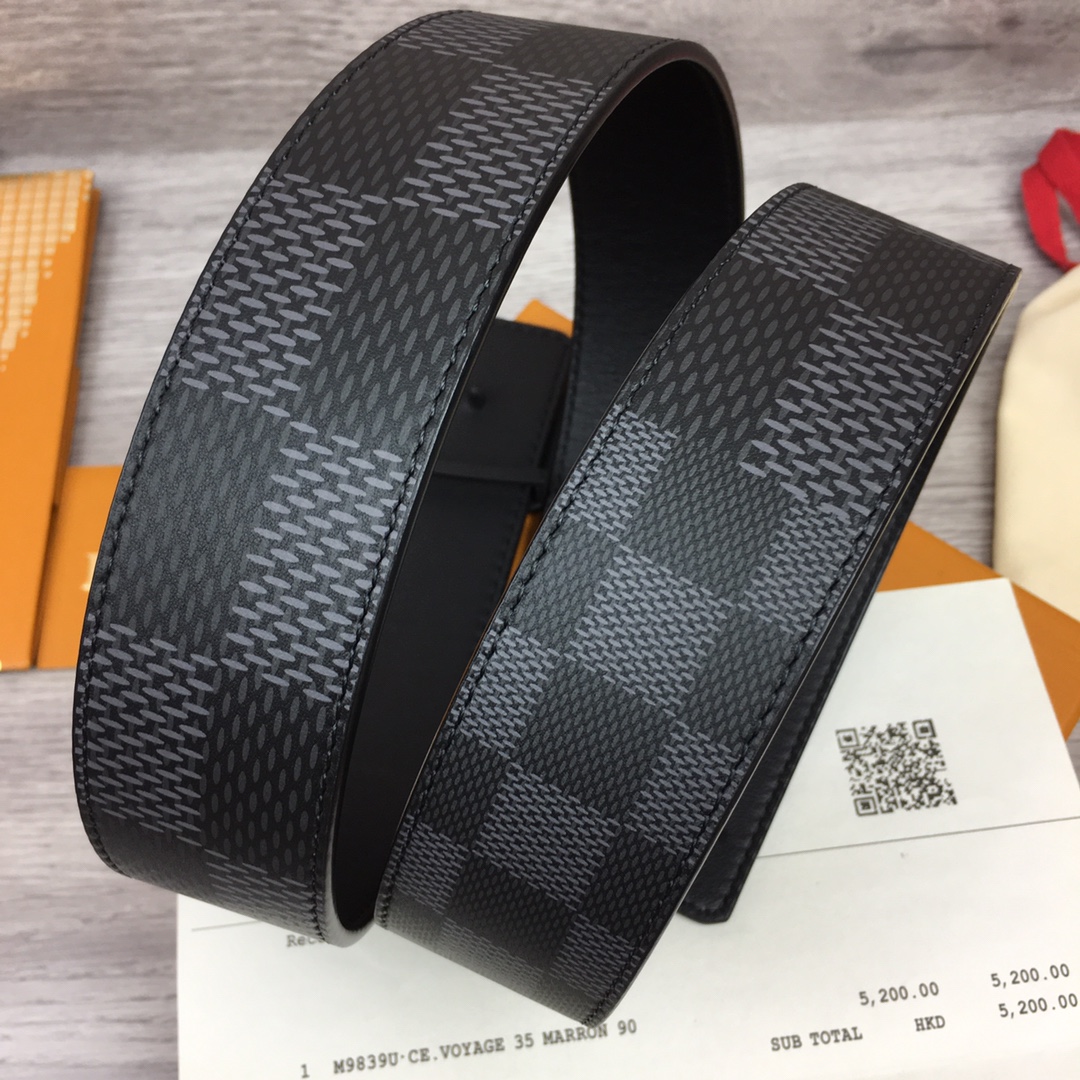 루이비통 더블 양색 LV로고 벨트 4cm 2컬러 M0340