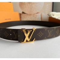 루이비통 LV 이니셜 모노그램 리버시블 벨트 브라운