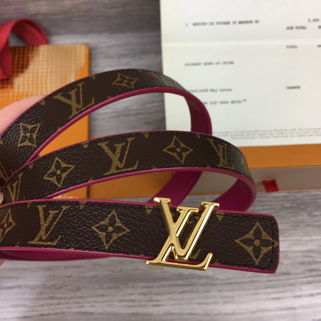 루이비통 LV 이니셜 모노그램 2cm 리버시블 벨트