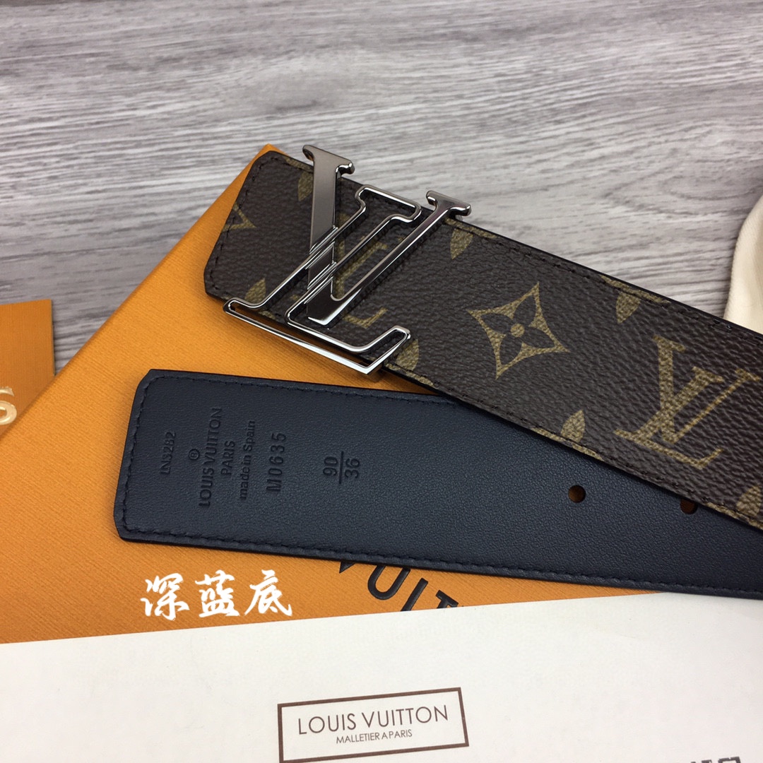 루이비통 LV 라인 모노그램 리버시블 벨트 3컬러 M0635 4cm