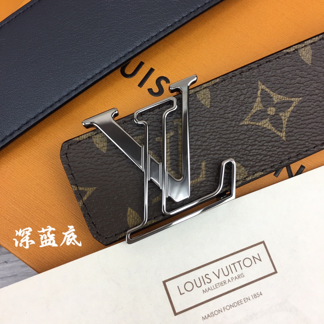 루이비통 LV 라인 모노그램 리버시블 벨트 3컬러 M0635 4cm