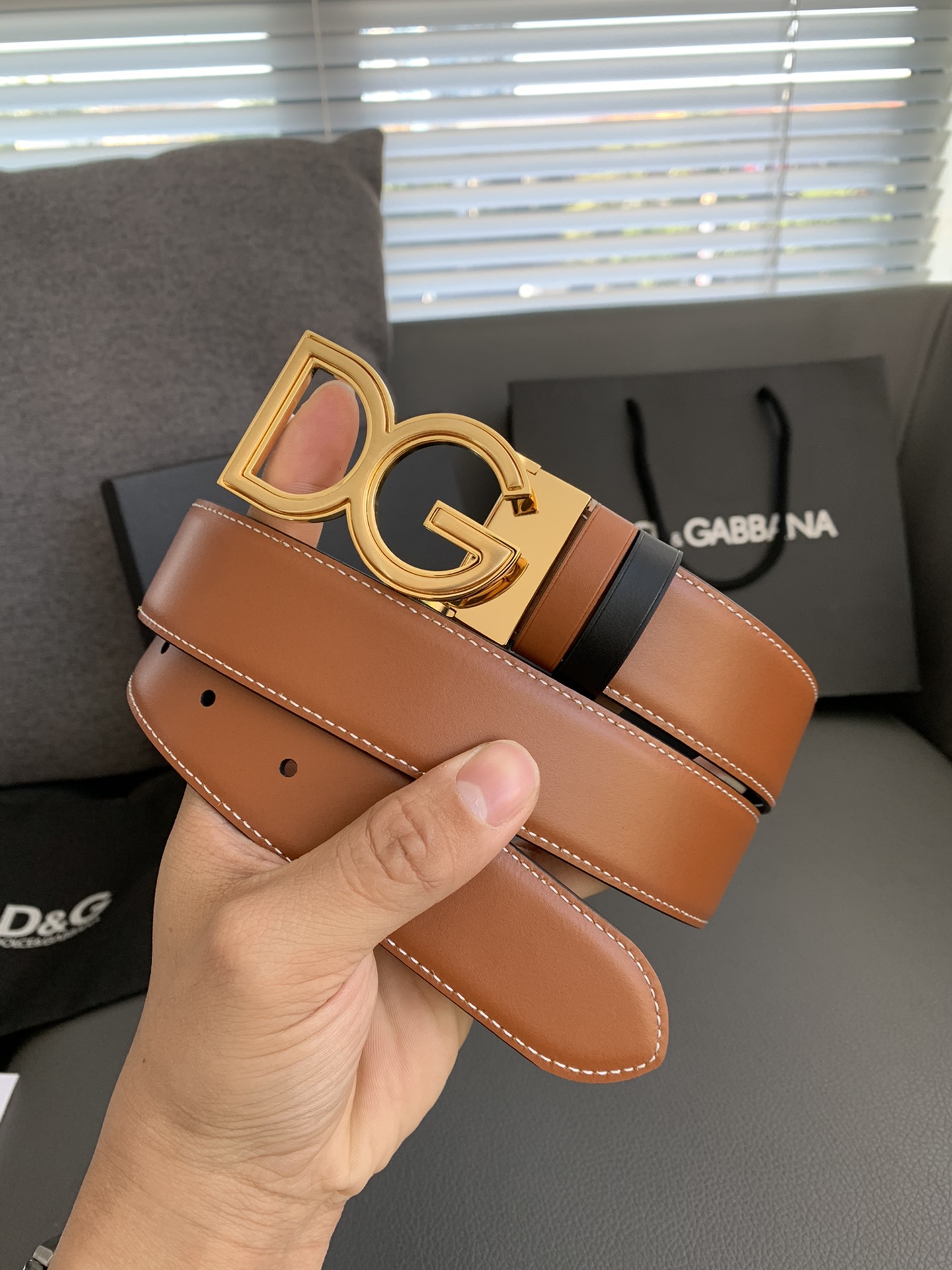 돌체앤가바나 DG버클 리버시블 벨트 3.5cm 4종