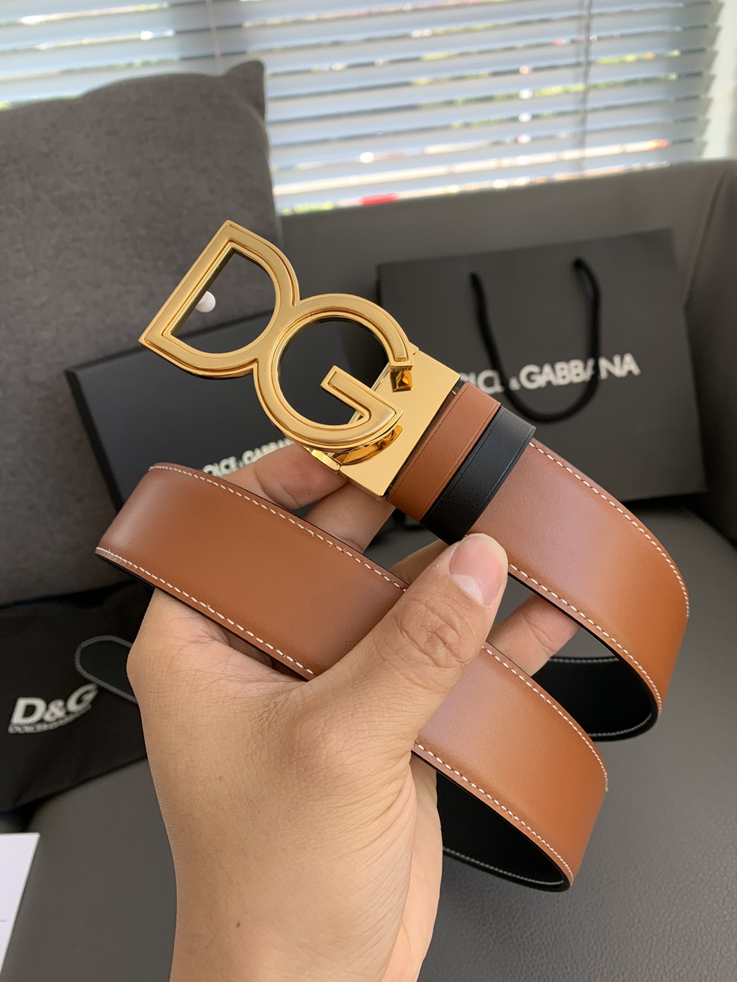 돌체앤가바나 DG버클 리버시블 벨트 3.5cm 4종