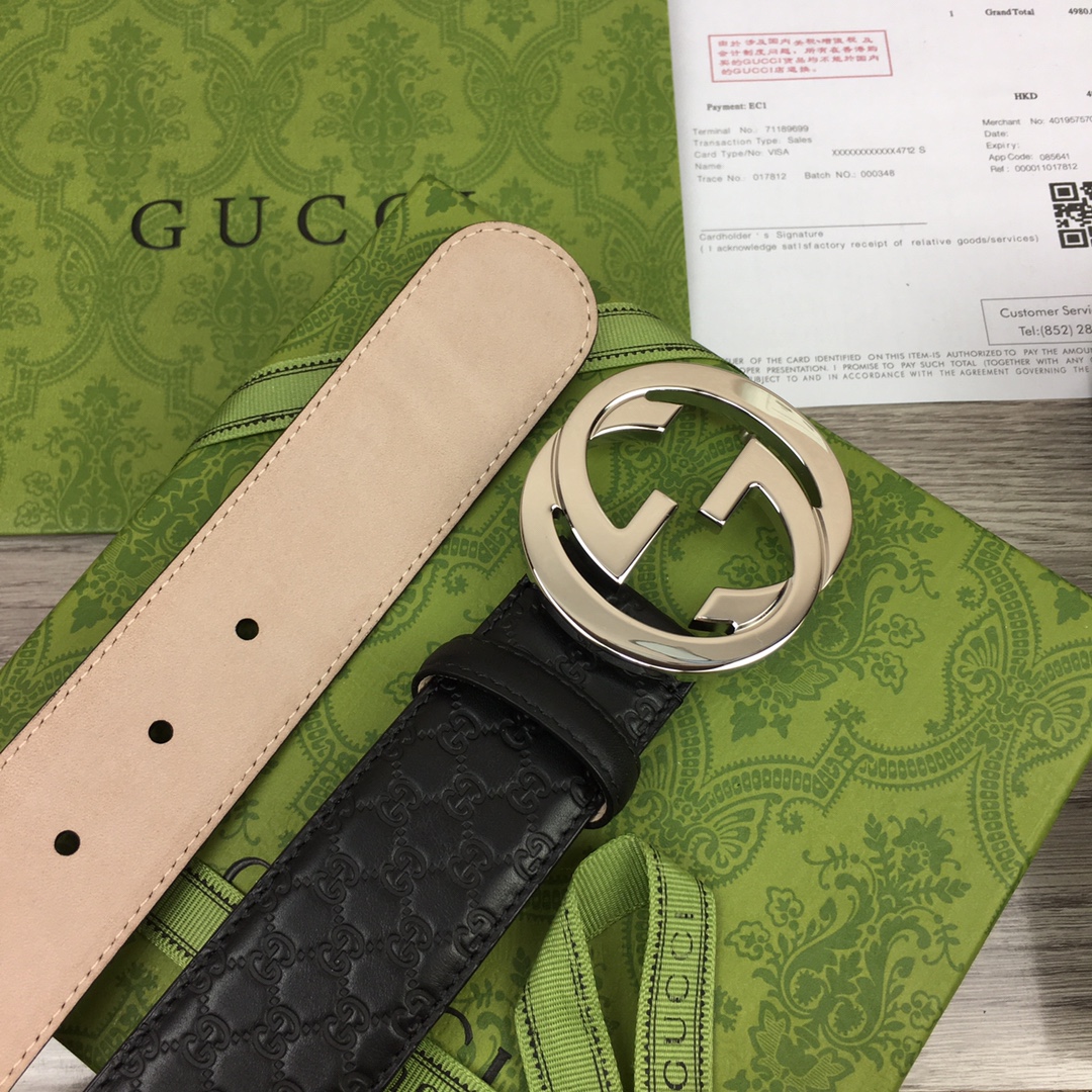구찌 엠보 GG로고 벨트 5컬러 4cm