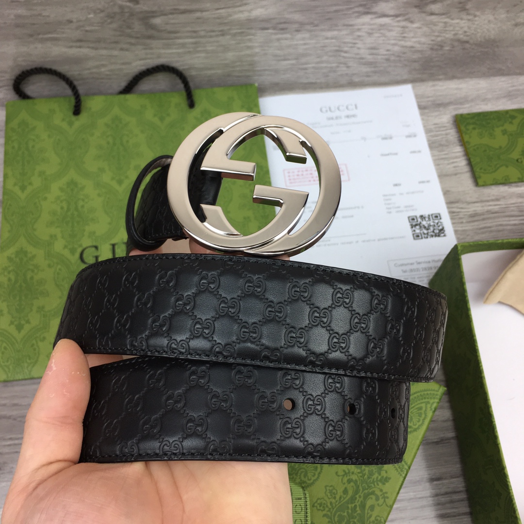 구찌 엠보 GG로고 벨트 5컬러 4cm