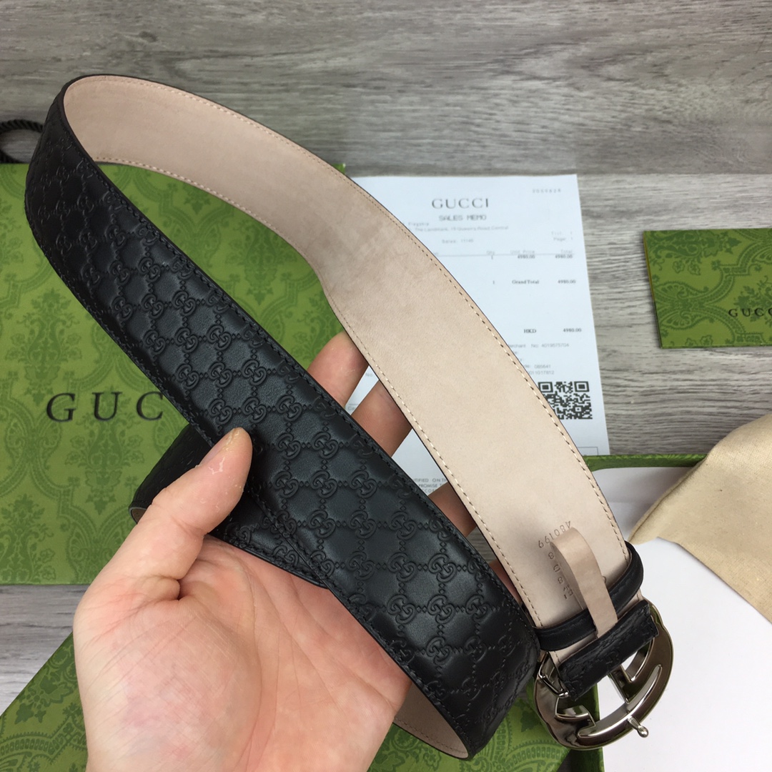 구찌 엠보 GG로고 벨트 5컬러 4cm