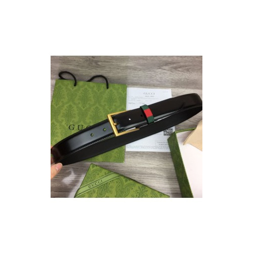 구찌 벨트 가죽 웹 495125 3.5cm