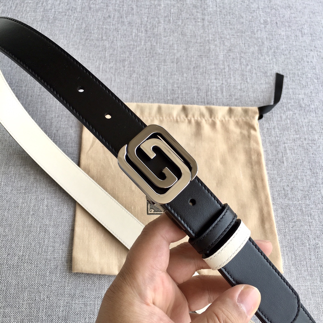 구찌 배색 GG버클 배색 벨트 2컬러 3cm