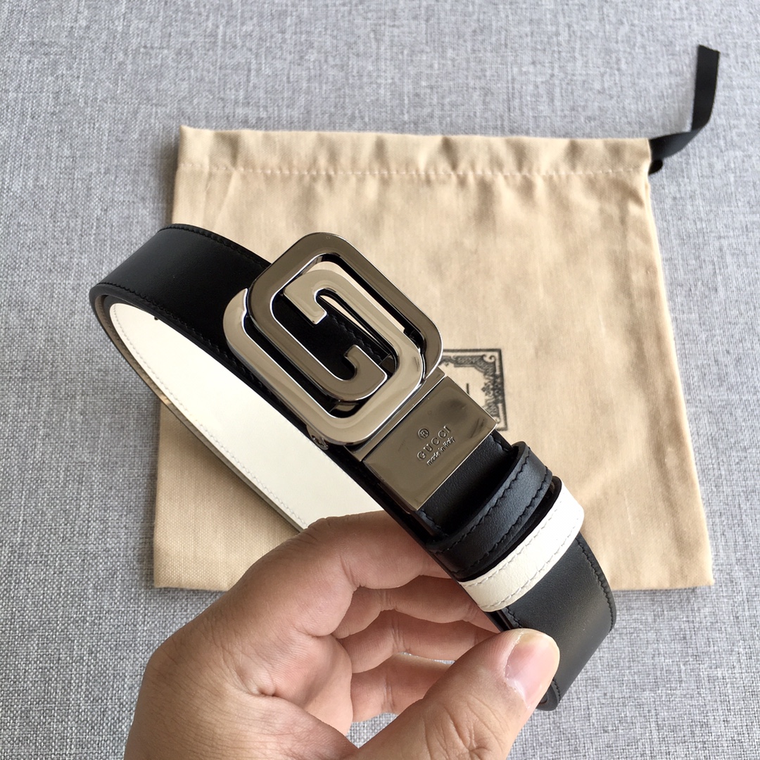 구찌 배색 GG버클 배색 벨트 2컬러 3cm