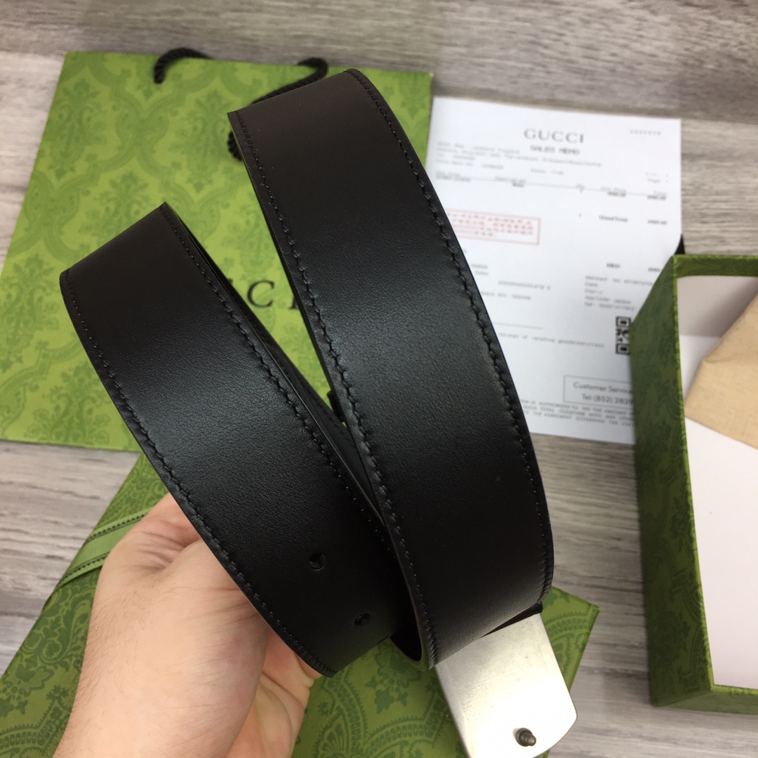 구찌 모노그램 빈티지 벨트 3.5cm