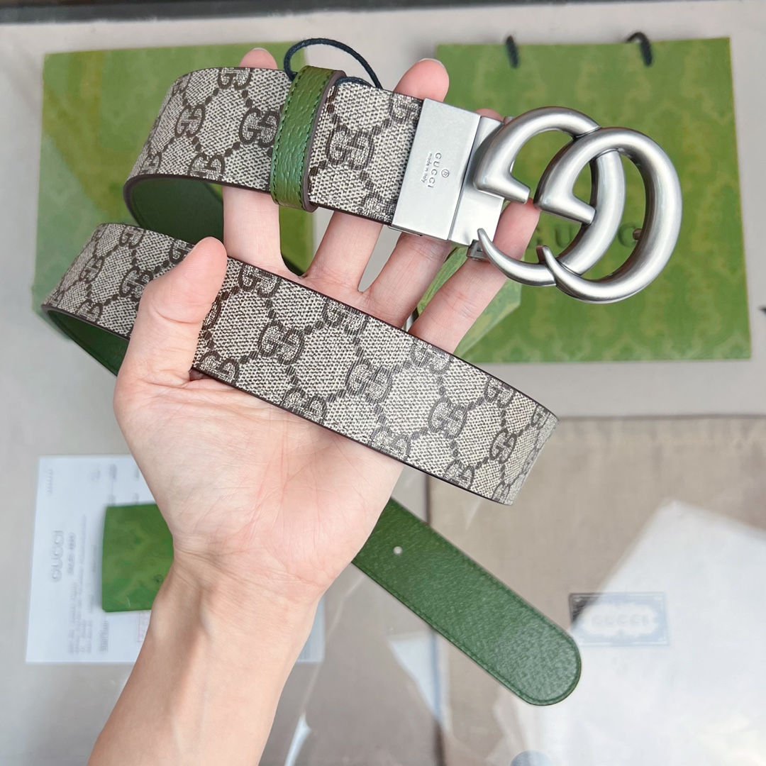 구찌 마몬트 GG버클 양면 벨트 627055 2컬러 3.7cm