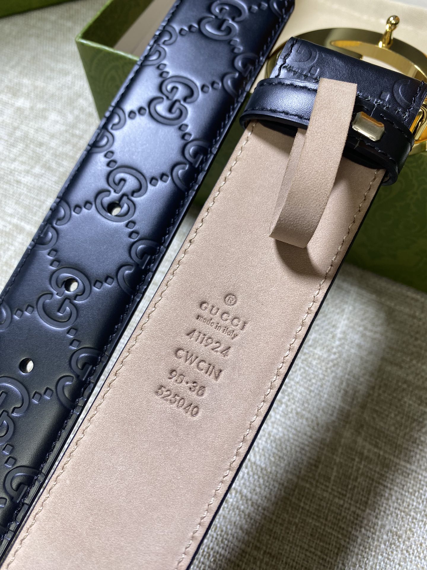 구찌 G버클 G로고 벨트 411924 2컬러 4cm