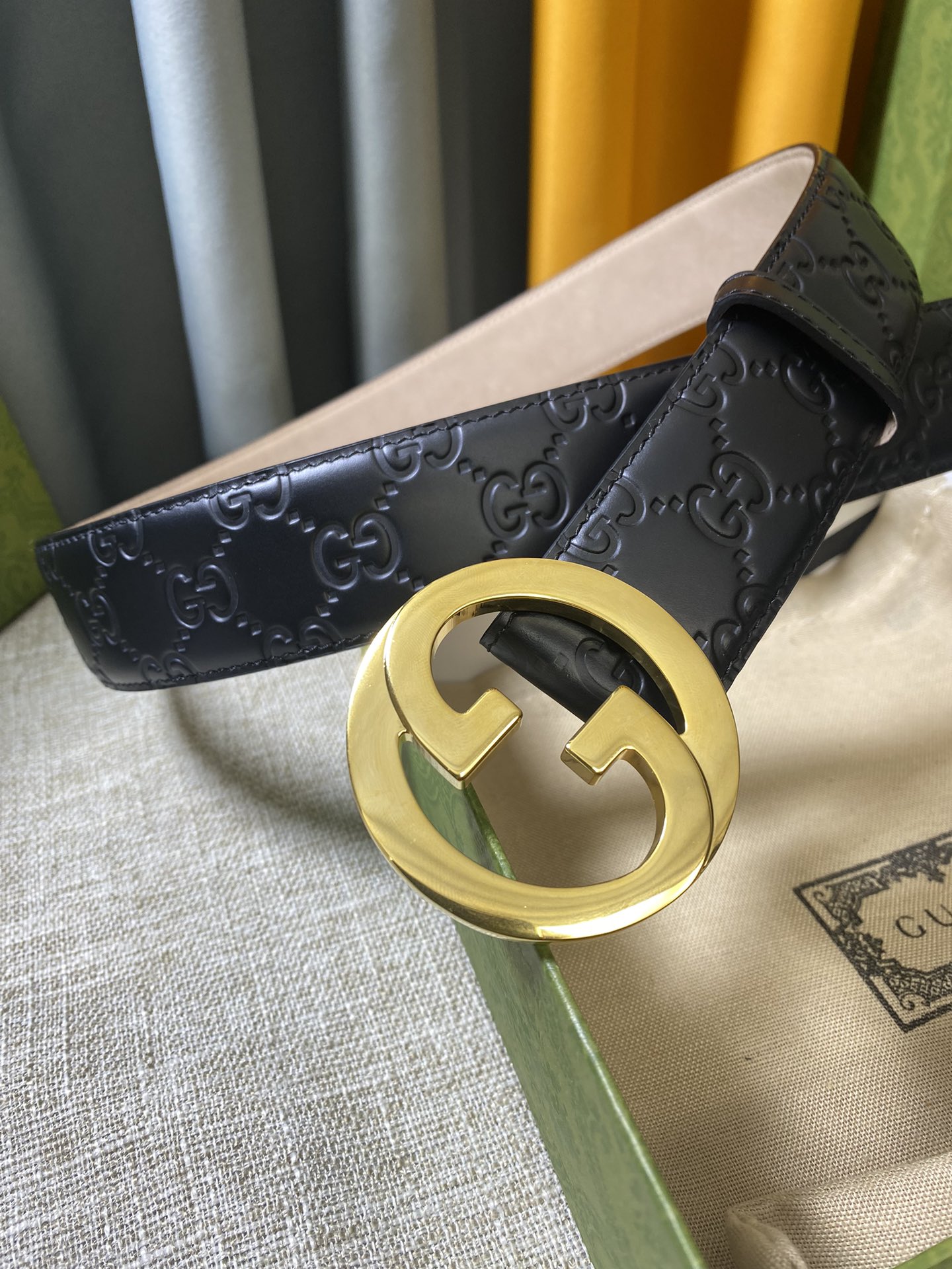 구찌 G버클 G로고 벨트 411924 2컬러 4cm
