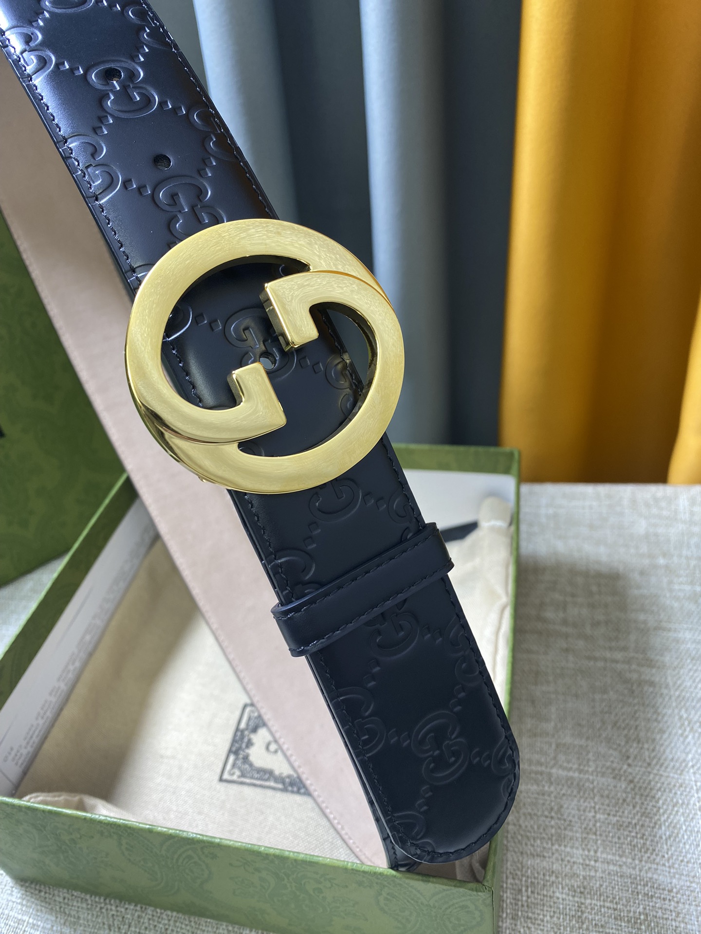 구찌 G버클 G로고 벨트 411924 2컬러 4cm