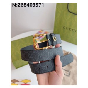구찌 GG로고 벨트 725307 2컬러 블랙 3.5cm