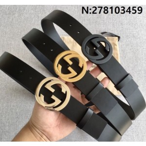 구찌 GG 인터로킹 베이직 벨트 3.8cm 3컬러